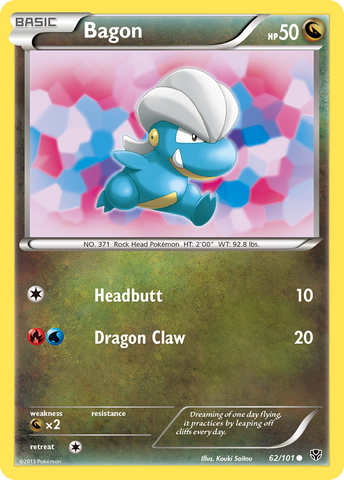Bagon (62/101) [Black & White: Plasma Blast] - Destination Retro