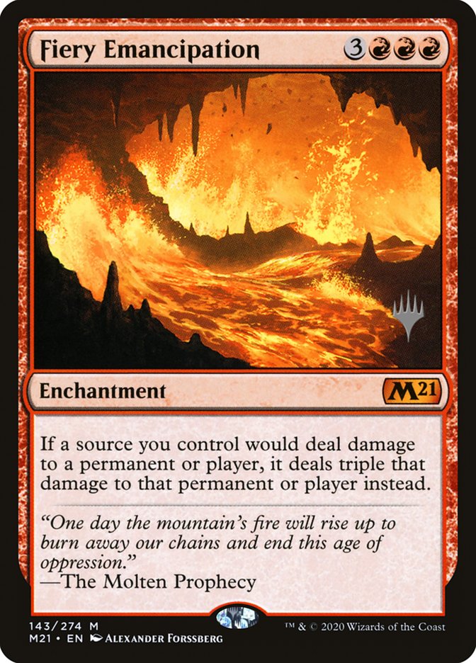 Fiery Emancipation (Promo Pack) [Core Set 2021 Promos] - Destination Retro
