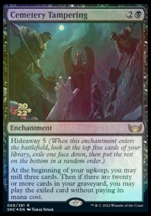 Cemetery Tampering [Streets of New Capenna Prerelease Promos] - Destination Retro