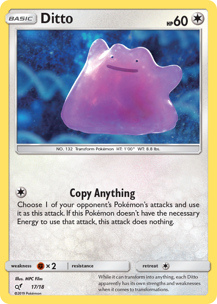 Ditto (17/18) [Sun & Moon: Detective Pikachu] - Destination Retro