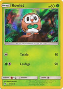 Rowlet (9/149) (Water Web Holo) [Sun & Moon: Base Set] - Destination Retro