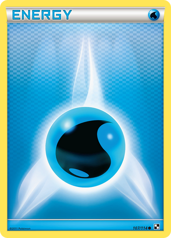 Water Energy (107/114) [Black & White: Base Set] - Destination Retro