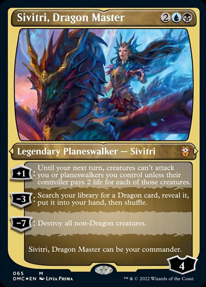 Sivitri, Dragon Master (Foil Etched) [Dominaria United Commander] - Destination Retro