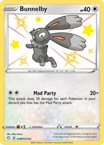 Bunnelby (SV097/SV122) [Sword & Shield: Shining Fates] - Destination Retro