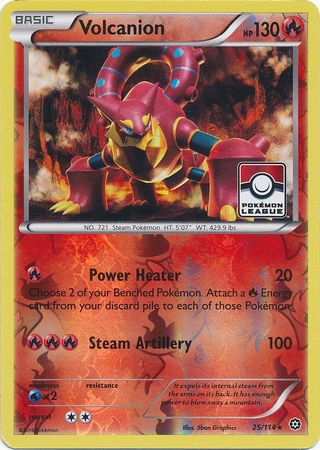 Volcanion (25/114) (League Promo) [XY: Steam Siege] - Destination Retro