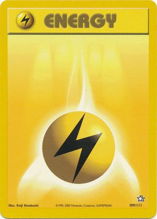 Lightning Energy (109/111) [Neo Genesis Unlimited] - Destination Retro