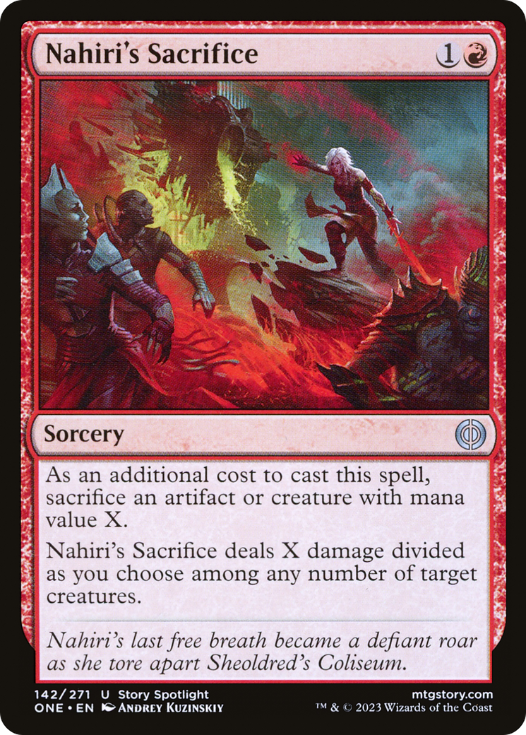 Nahiri's Sacrifice [Phyrexia: All Will Be One] - Destination Retro