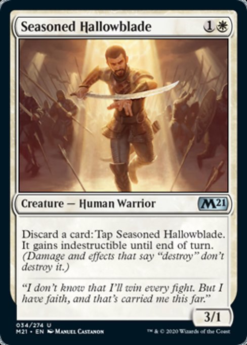 Seasoned Hallowblade [Core Set 2021] - Destination Retro