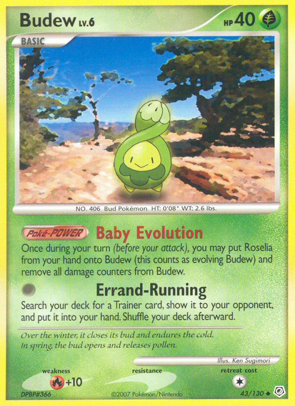 Budew (43/130) [Diamond & Pearl: Base Set] - Destination Retro