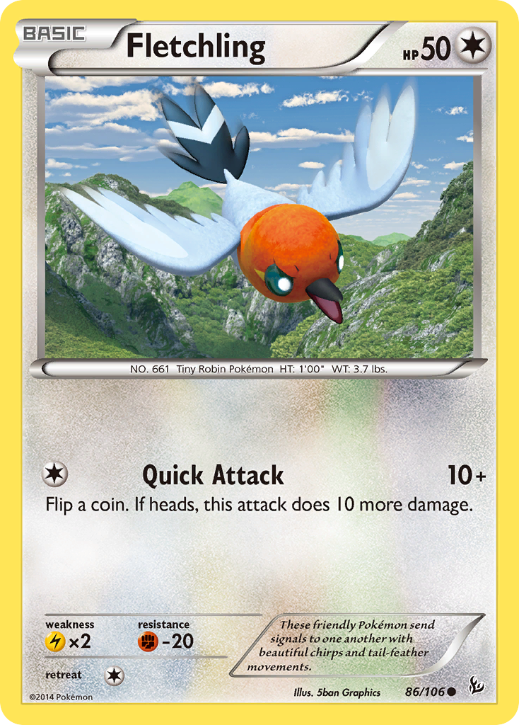 Fletchling (86/106) [XY: Flashfire] - Destination Retro