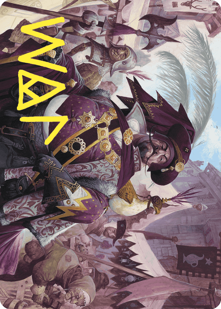 Discerning Financier Art Card (Gold-Stamped Signature) [Wilds of Eldraine Art Series] - Destination Retro
