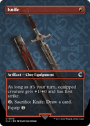 Knife (Borderless) [Ravnica: Clue Edition] - Destination Retro