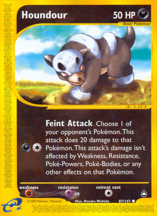 Houndour (87/147) [Aquapolis] - Destination Retro