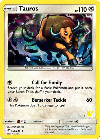 Tauros (37/60) [Battle Academy: Pikachu Deck] - Destination Retro