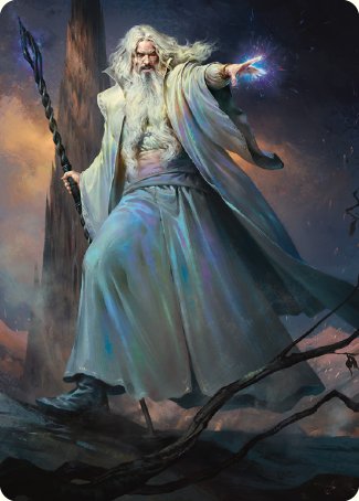 Saruman of Many Colors Art Card [The Lord of the Rings: Tales of Middle-earth Art Series] - Destination Retro
