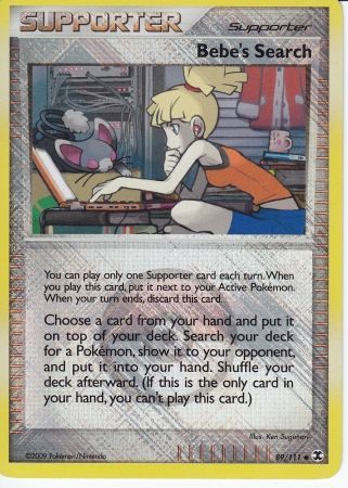 Bebe's Search (89/111) (League Promo) [Platinum: Rising Rivals] - Destination Retro