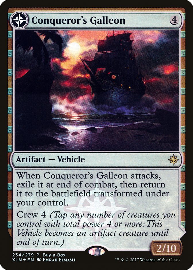 Conqueror's Galleon // Conqueror's Foothold (Buy-A-Box) [Ixalan Treasure Chest] - Destination Retro