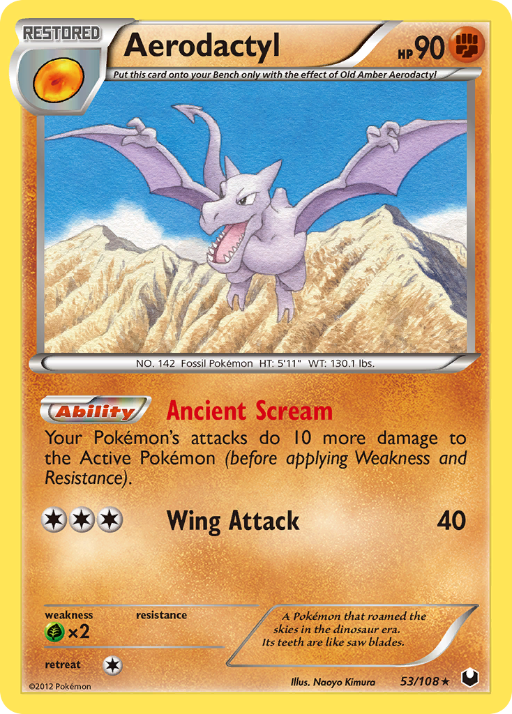 Aerodactyl (53/108) [Black & White: Dark Explorers] - Destination Retro