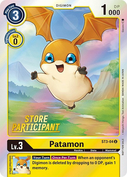 Patamon [ST3-04] (Store Participant) [Starter Deck: Heaven's Yellow Promos] - Destination Retro
