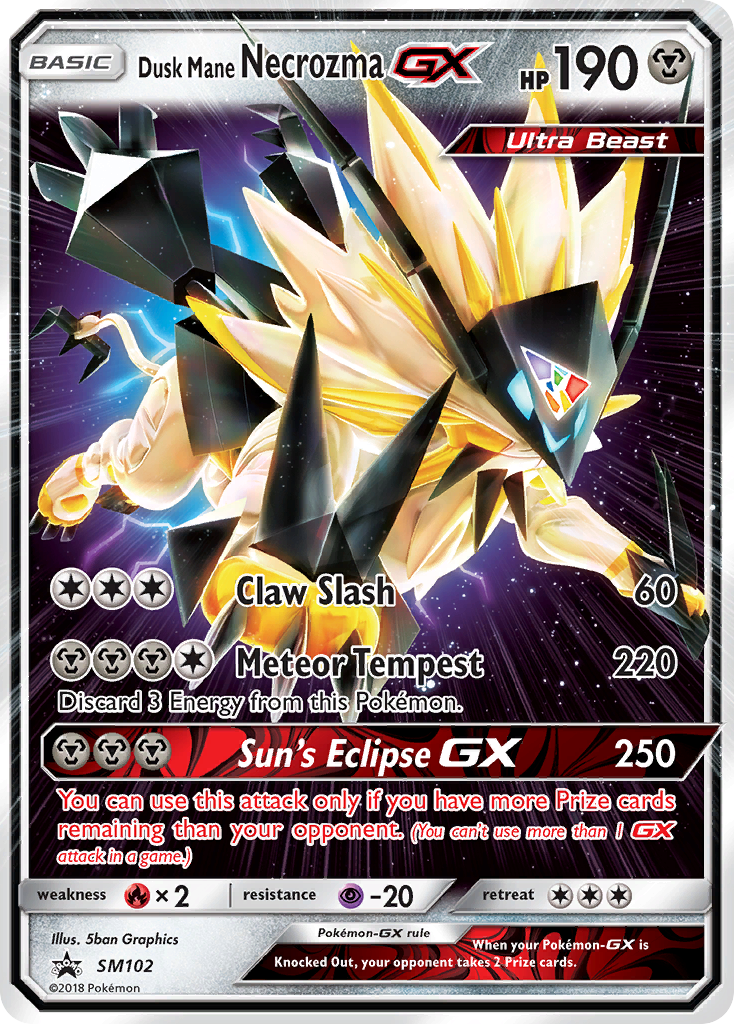 Dusk Mane Necrozma GX (SM102) [Sun & Moon: Black Star Promos] - Destination Retro