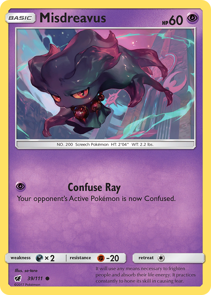 Misdreavus (39/111) [Sun & Moon: Crimson Invasion] - Destination Retro