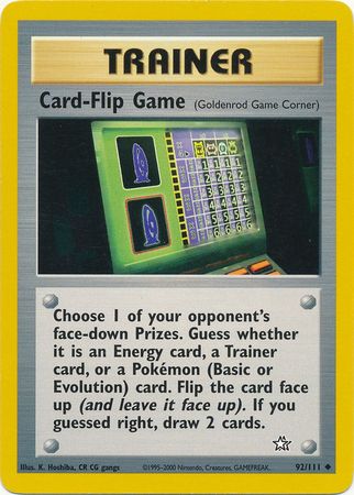 Card-Flip Game (92/111) [Neo Genesis Unlimited] - Destination Retro