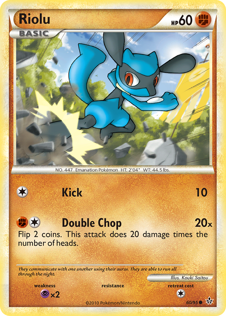 Riolu (60/95) [HeartGold & SoulSilver: Unleashed] - Destination Retro