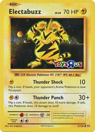 Electabuzz (41/108) (Toys R Us Promo) [XY: Evolutions] - Destination Retro