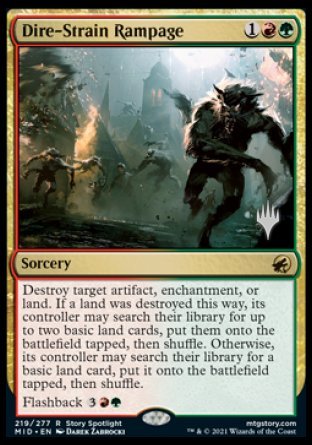 Dire-Strain Rampage (Promo Pack) [Innistrad: Midnight Hunt Promos] - Destination Retro