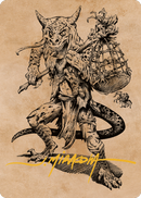 Taunting Kobold Art Card (Gold-Stamped Signature) [Commander Legends: Battle for Baldur's Gate Art Series] - Destination Retro