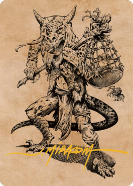 Taunting Kobold Art Card (Gold-Stamped Signature) [Commander Legends: Battle for Baldur's Gate Art Series] - Destination Retro