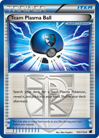 Team Plasma Ball (105/116) [Black & White: Plasma Freeze] - Destination Retro