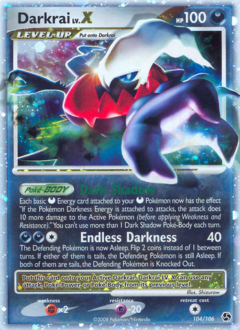 Darkrai LV.X (104/106) [Diamond & Pearl: Great Encounters] - Destination Retro