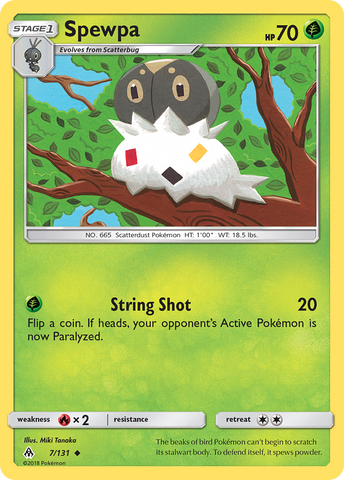 Spewpa (7/131) [Sun & Moon: Forbidden Light] - Destination Retro