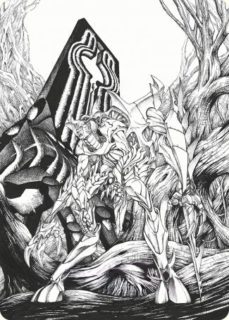 Lukka, Bound to Ruin Art Card [Phyrexia: All Will Be One Art Series] - Destination Retro