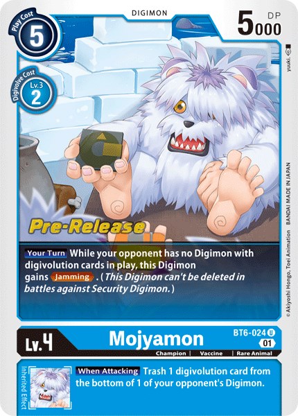 Mojyamon [BT6-024] [Double Diamond Pre-Release Cards] - Destination Retro