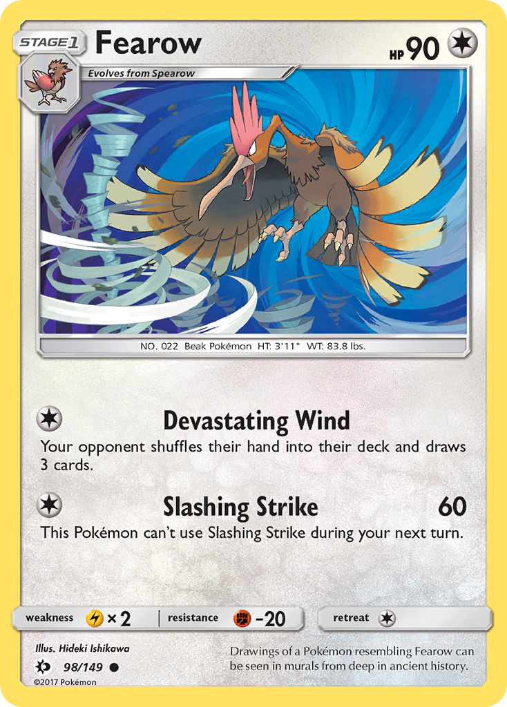 Fearow (98/149) [Sun & Moon: Base Set] - Destination Retro