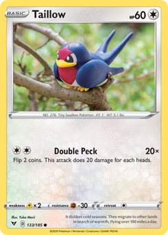 Taillow (133) [Sword & Shield: Vivid Voltage] - Destination Retro
