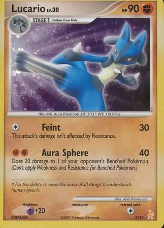 Lucario (3/11) [Diamond & Pearl: Trainer Kit] - Destination Retro