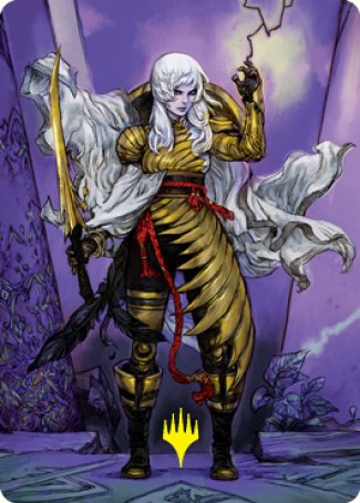The Wandering Emperor 1 Art Card (Gold-Stamped Signature) [Kamigawa: Neon Dynasty Art Series] - Destination Retro