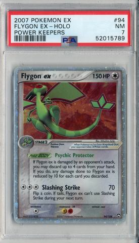 PSA - NM 7 - FLYGON EX-HOLO - EX POWER KEEPERS - Destination Retro