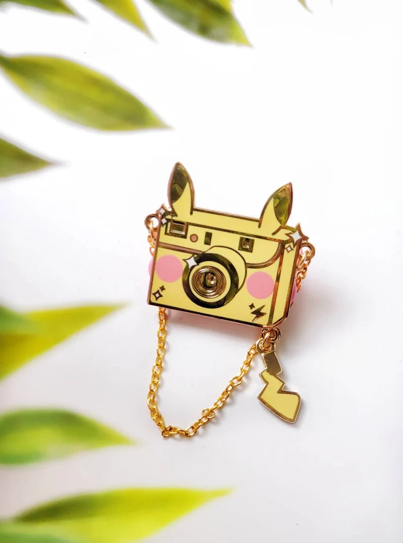 NightK - Retro Pika Cam -  Hard Enamel Pin - Destination Retro