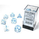 SUPPLIES - DICE - CHX 27581 - Borealis® Polyhedral Icicle™/light blue Luminary 7-DIE SET - Destination Retro