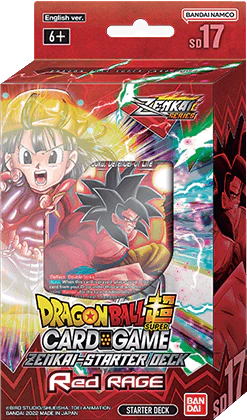 DRAGON BALL SUPER - STARTER DECK  - RED RAGE - Destination Retro