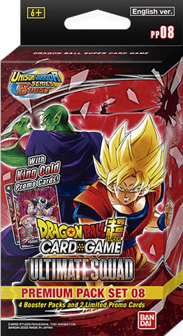 DRAGON BALL SUPER - ULTIMATE SQUAD - PREMIUM PACK SET 08 - Destination Retro
