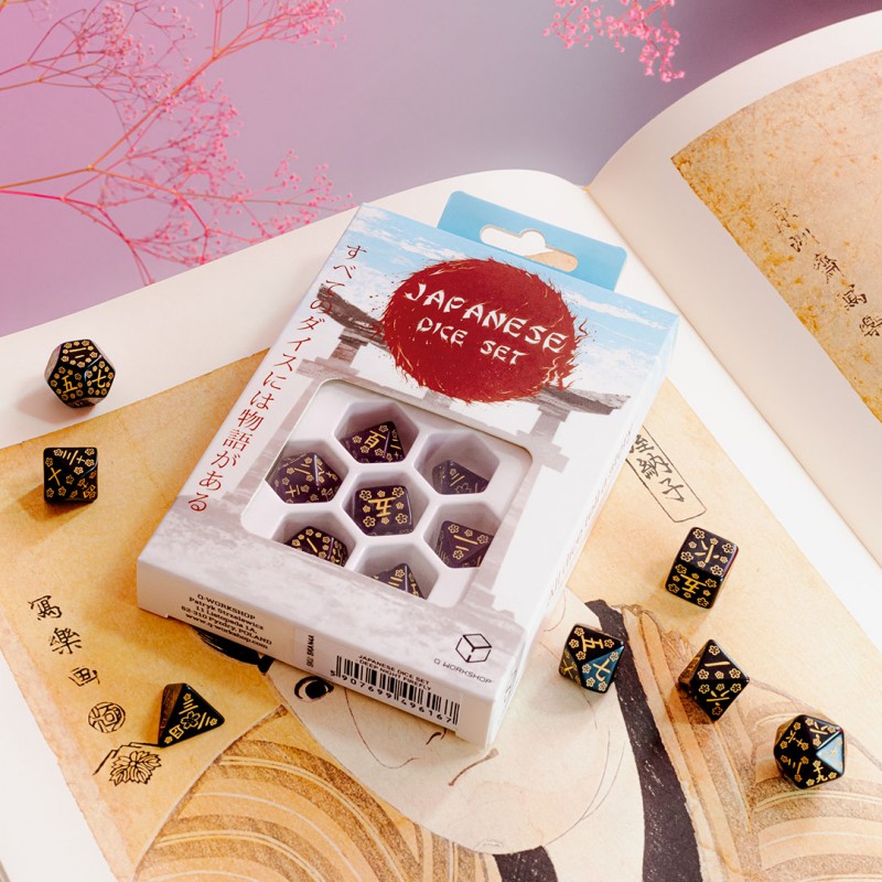 SUPPLIES - DICE - JAPANESE DICE SET DEEP NIGHT FIREFLY - Destination Retro