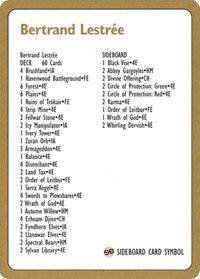 1996 Bertrand Lestree Decklist Card [World Championship Decks] - Destination Retro