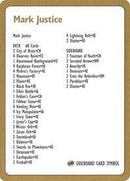 1996 Mark Justice Decklist Card [World Championship Decks] - Destination Retro