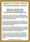 2000 World Championships Ad [World Championship Decks 2000] - Destination Retro