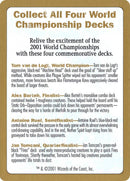 2001 World Championships Ad [World Championship Decks 2001] - Destination Retro